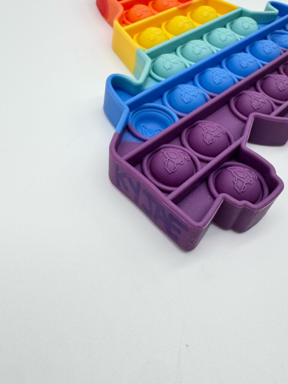 Mixed Multicolor Pop it Fidget Toy Bundle (11 pcs) Unicorn & Shapes-Sensory Lot - Picture 5 of 5